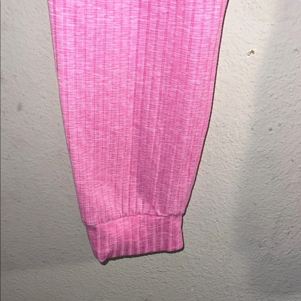Pink Ribbed Women's Pajama Set - Picture 10 of 13